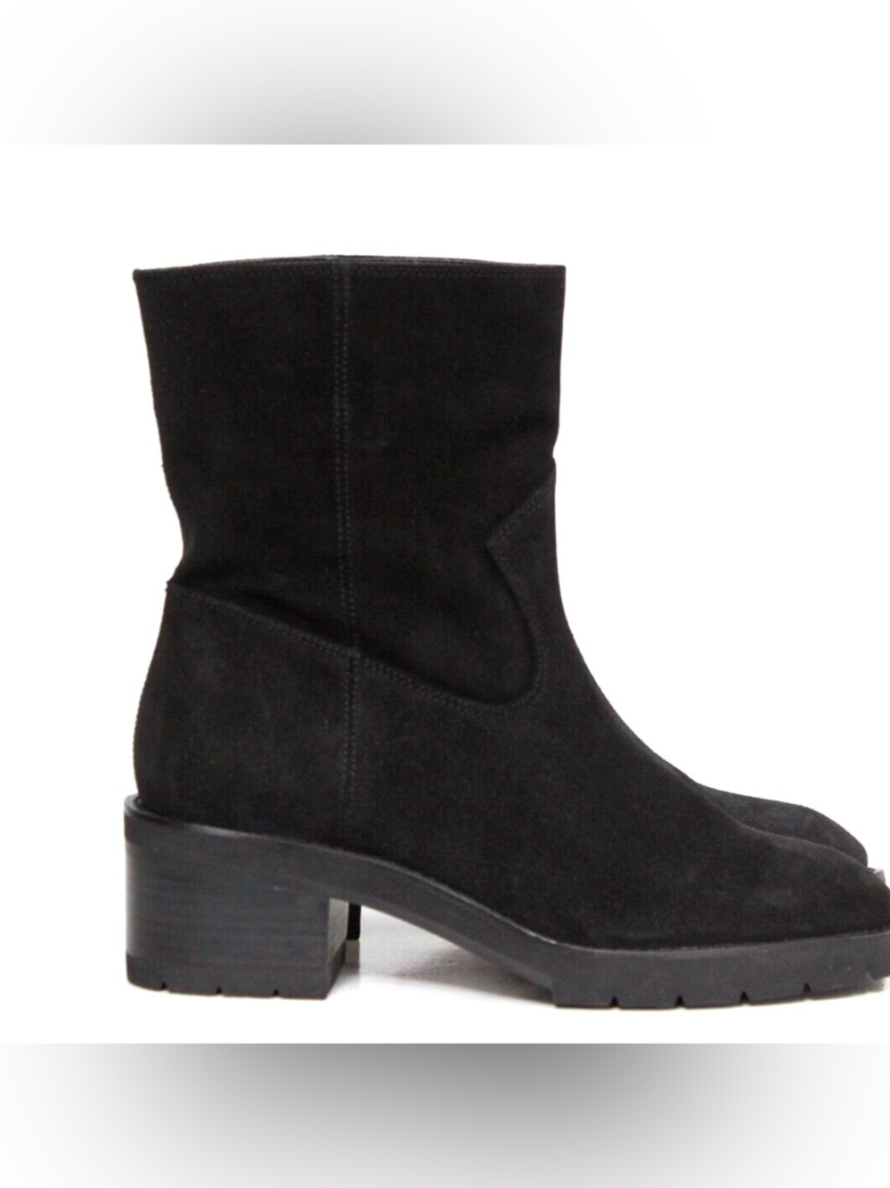 Stuart Weitzman Boulevard Black Suede Pull on Boot Black